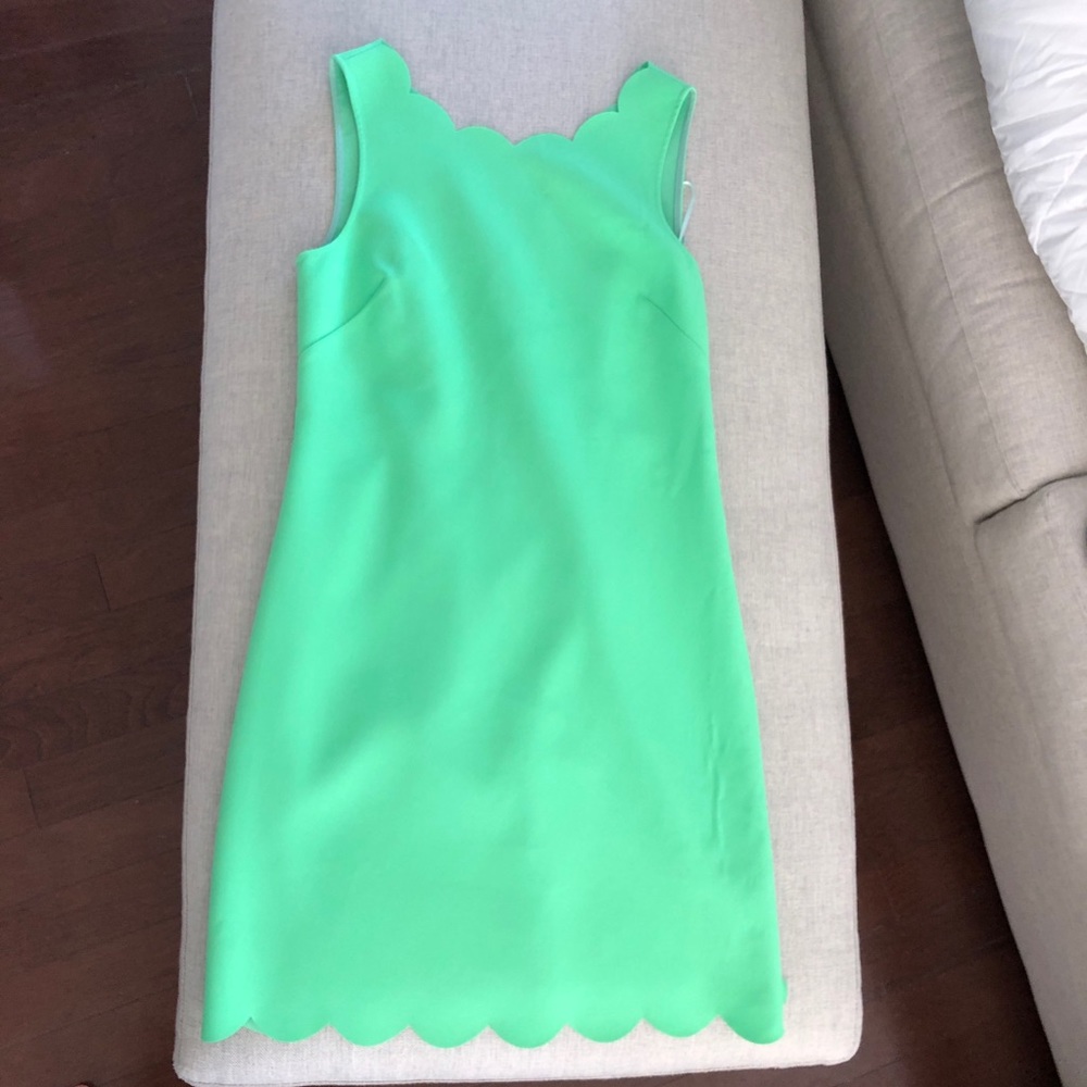 J Crew Factory Scalloped Trim Dress, Size 6